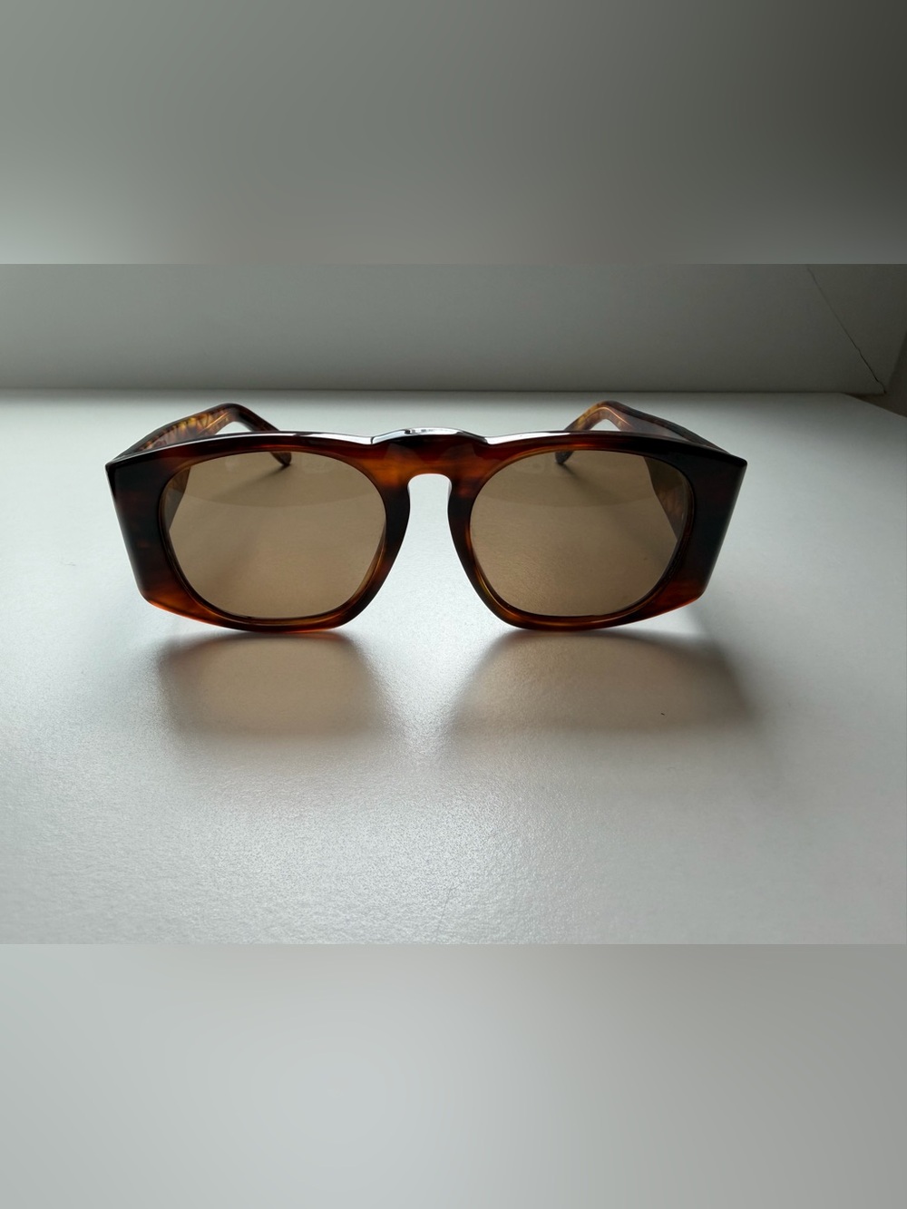 Authentic CHANEL Tortoiseshell Quilted Temple Sunglasses - Brown & Gold